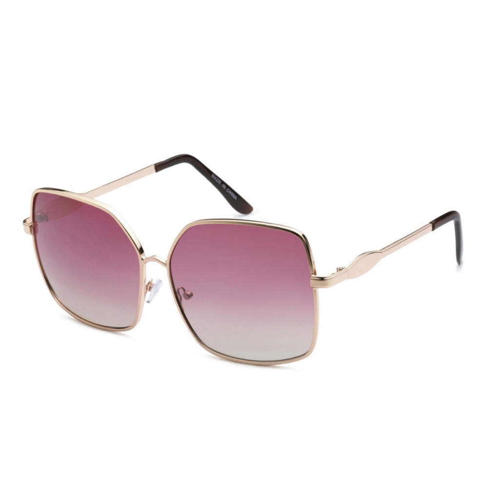 Square Elegant and Feminine Gold Frame Shades
